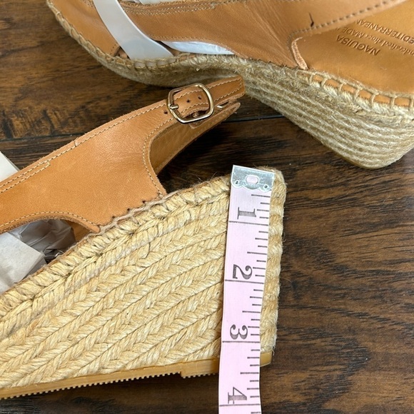 Anthropologie NAGUISA Espadrille Wedge Slingback Hand Crafted in Spain Sandals - Picture 11 of 17